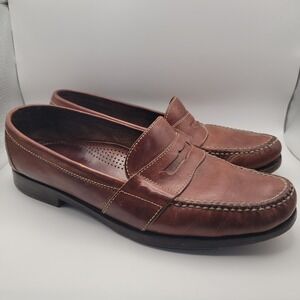 Cole Haan Brown Leather Penny Loafer Slip On Dress Shoes Men's Size 11.5M